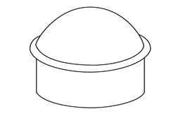 Aluminum Dome Cap